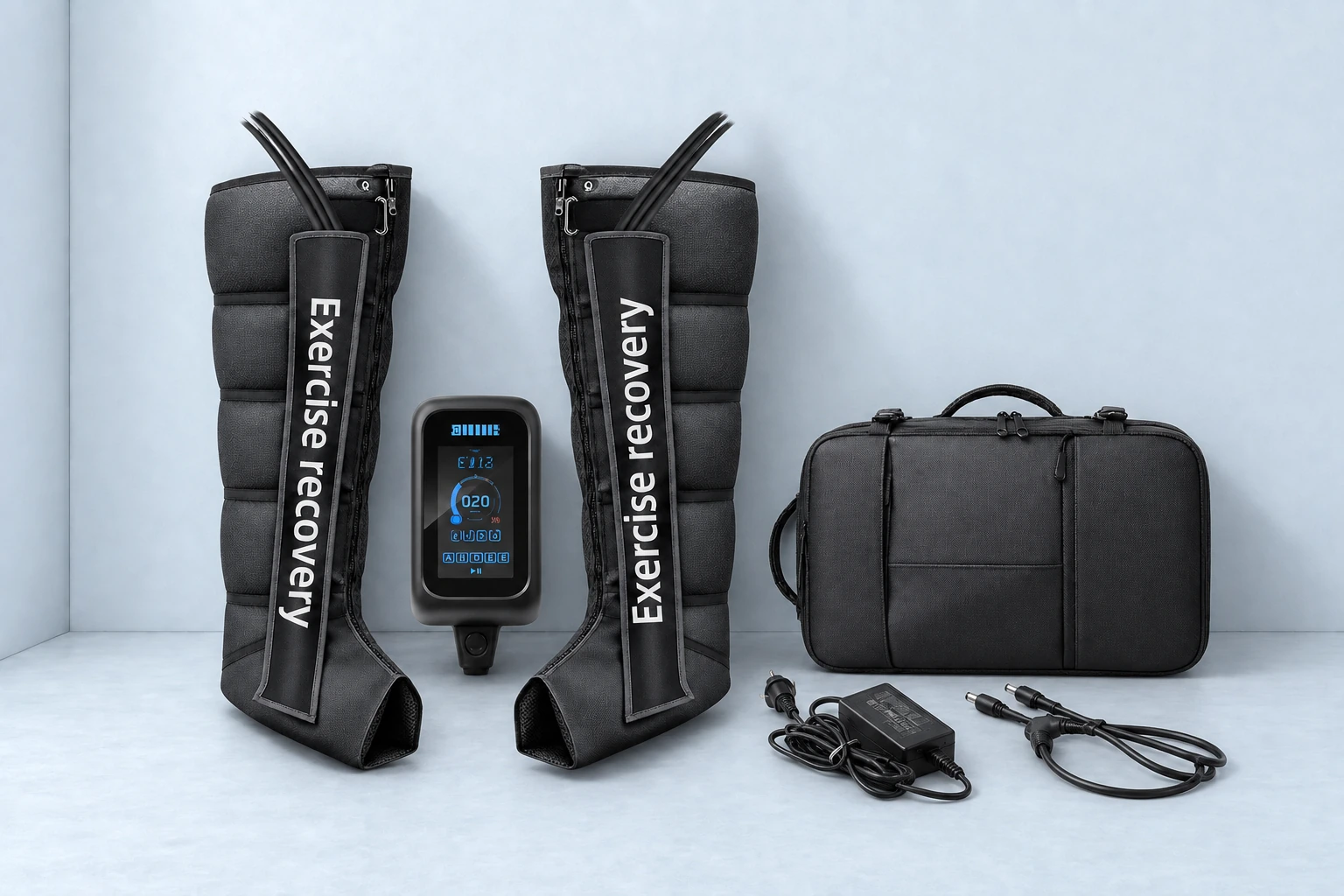 Pneumatic Compression Therapy System (Air Compression Boots) — illustrative studio photograph
