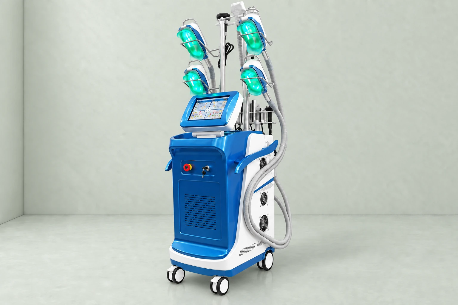 Frozen Slimming and Shaping Beauty Device - 4 Handles — illustrative studio photograph